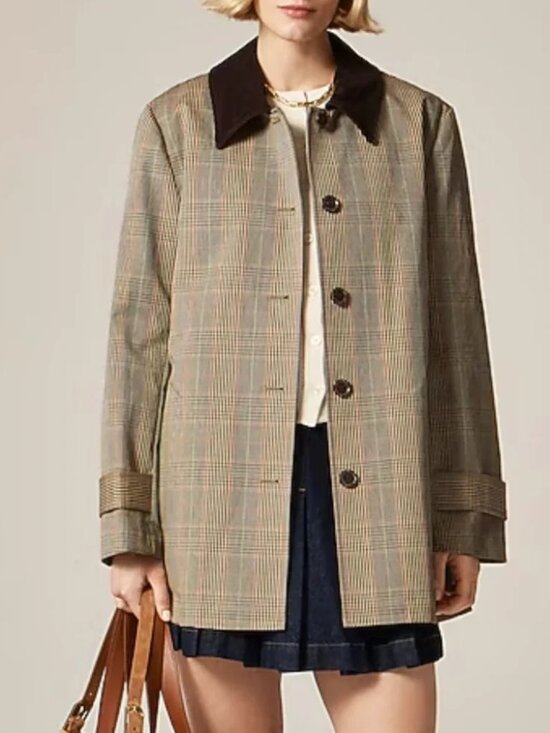 J. Crew Jackets & Blazers - J. Crew NWOT Barn Jacket in Plaid Double Faced Cotton Size M